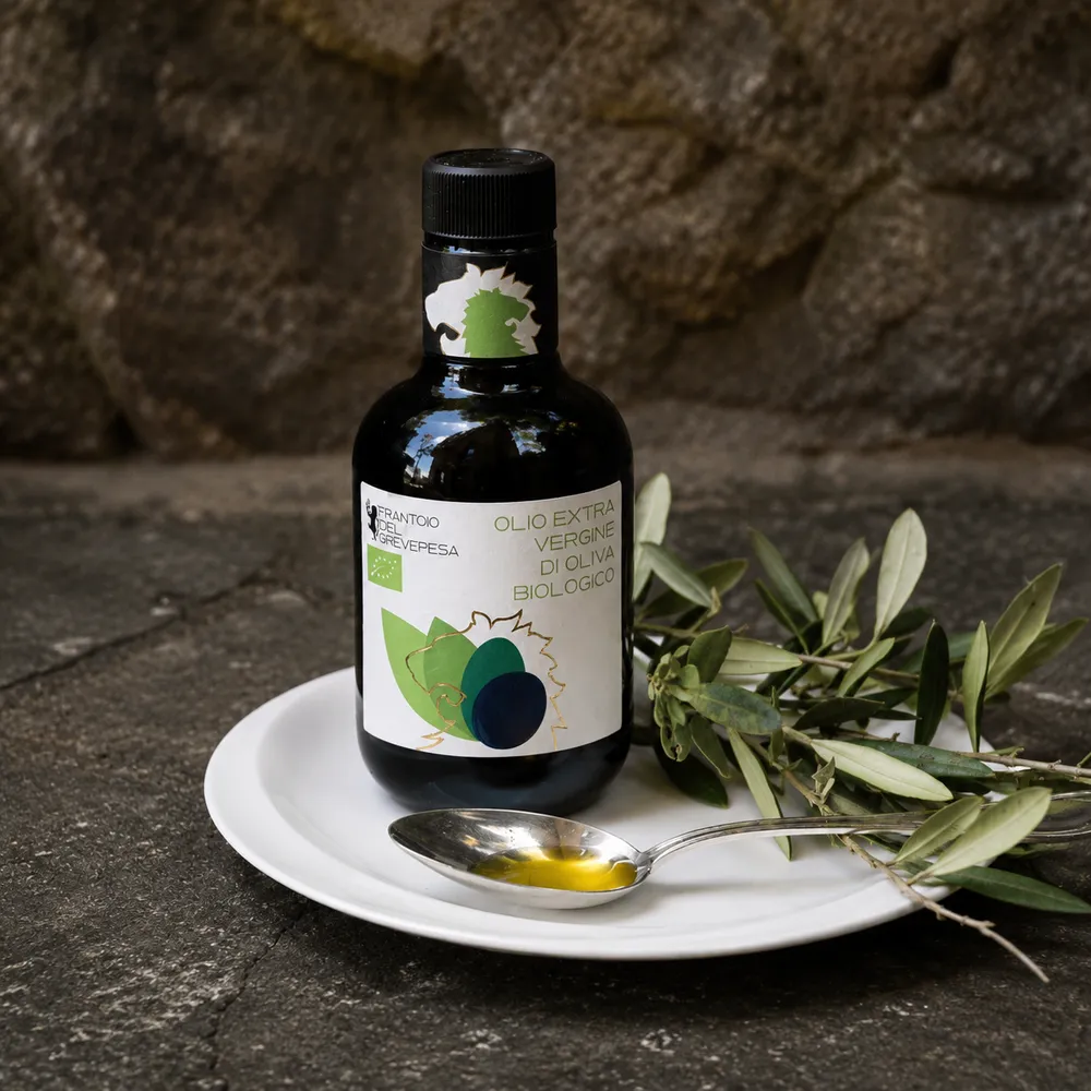 Frantoio del Grevepesa biologico extra virgin olive oil lifestyle image