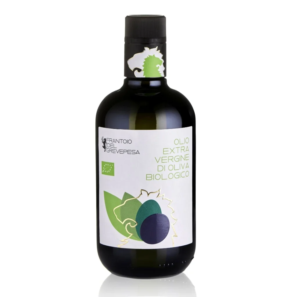 Frantoio del Grevepesa biologico extra virgin olive oil bottle packshot